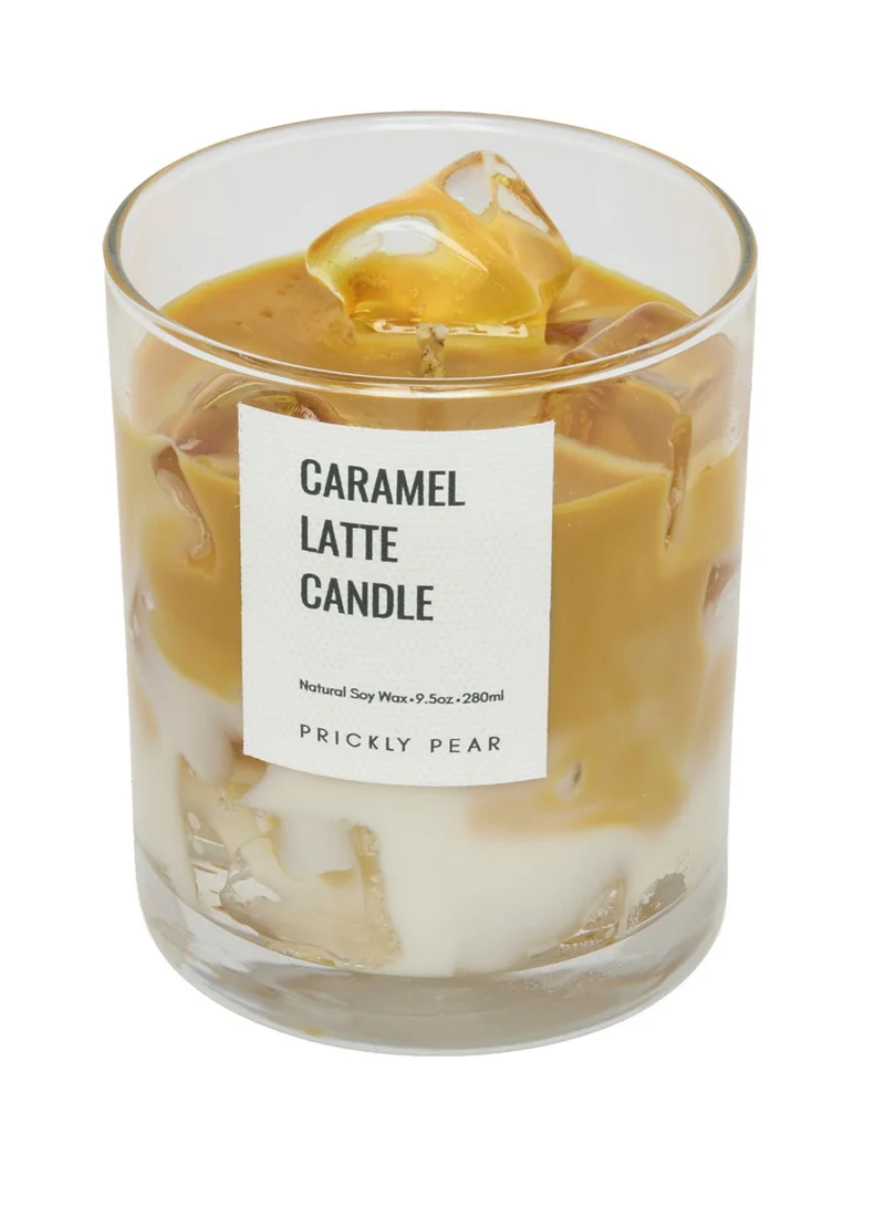 بريكلي بير شمعة برائحة لاتيه الكراميل